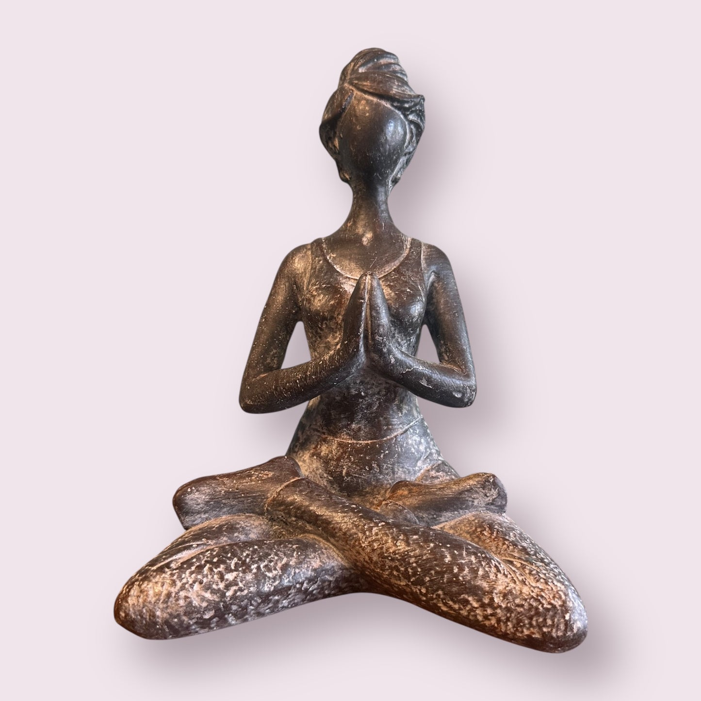 Resin Statue Yoga Lady - Antique