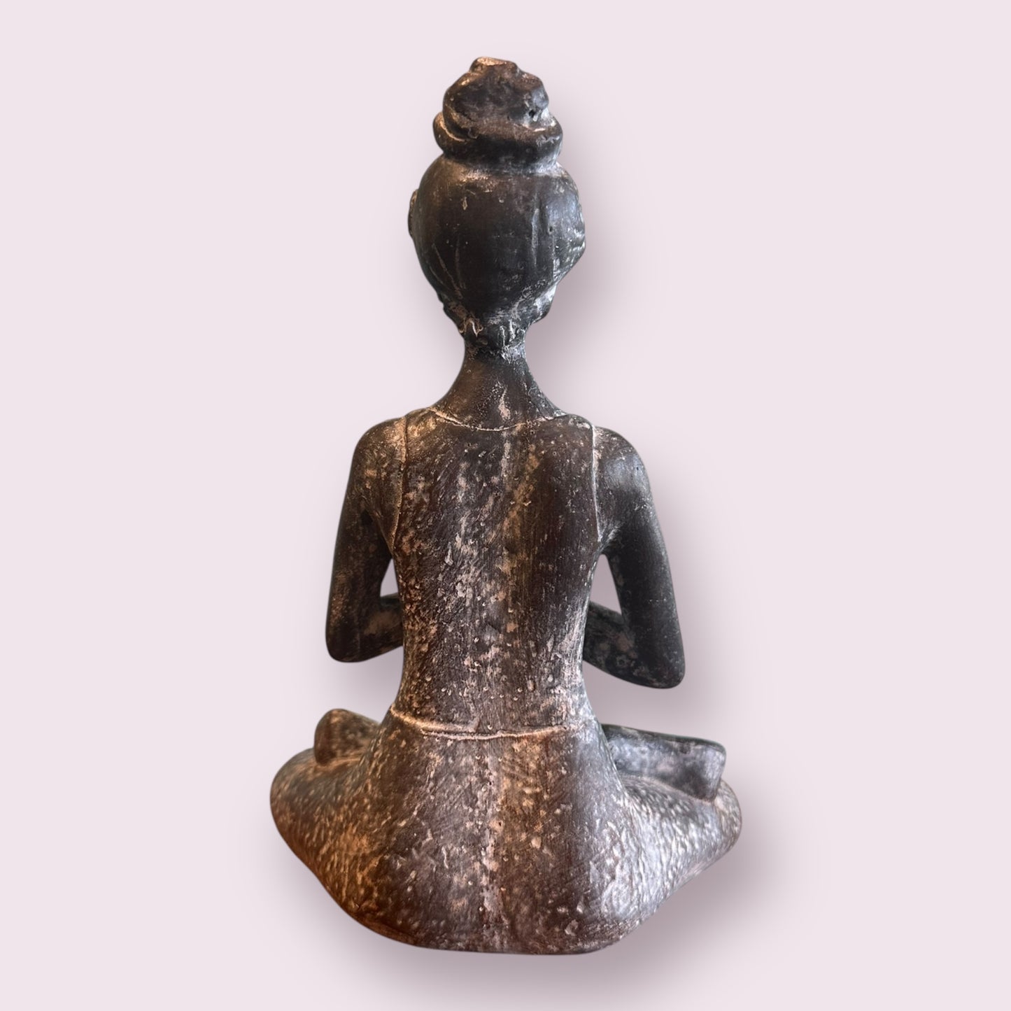Resin Statue Yoga Lady - Antique