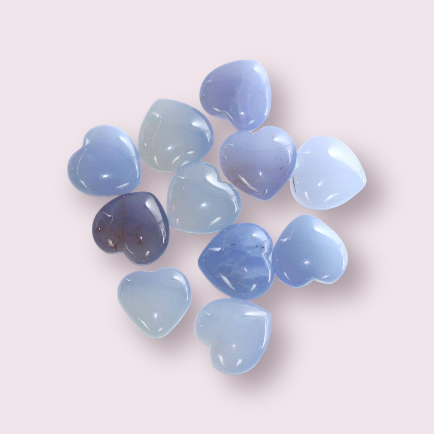 Blue Chalcedony Crystal Heart