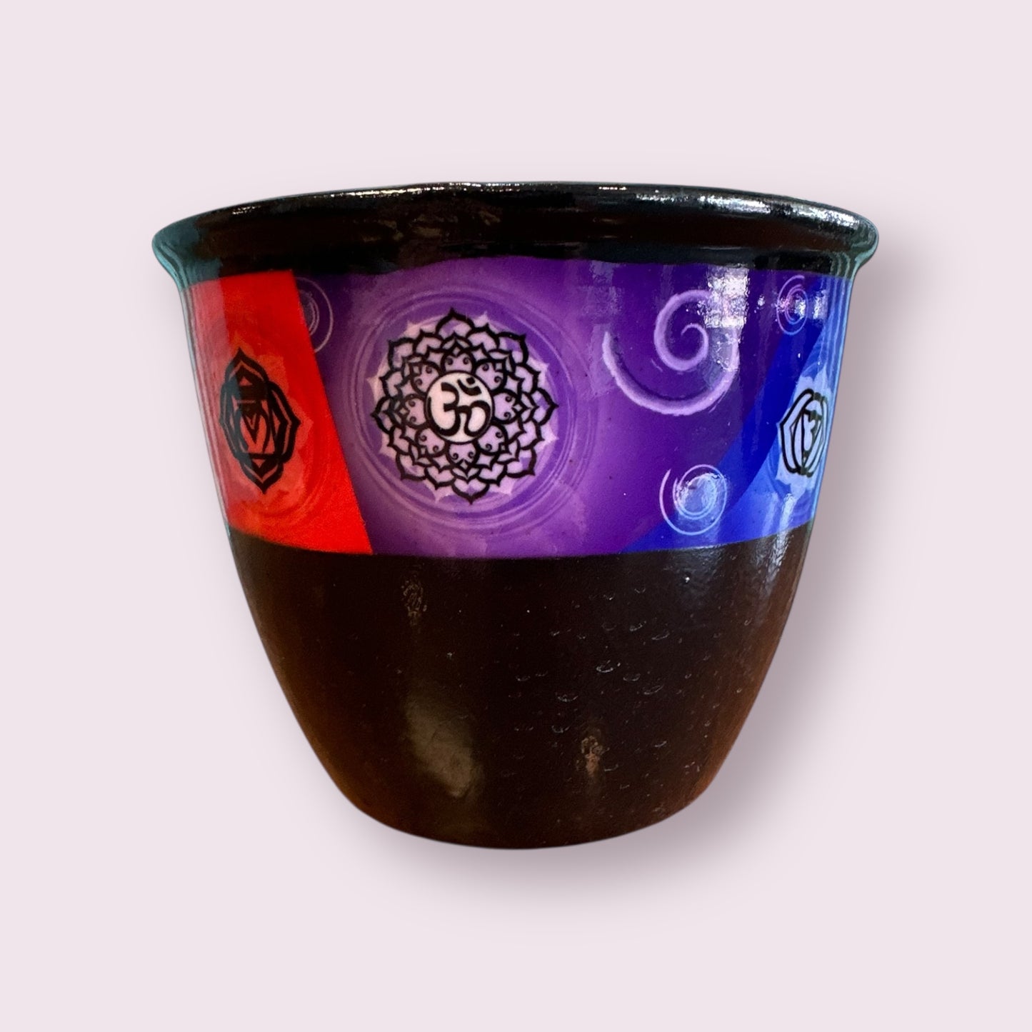 Chakras Ceramic Smudge Pot