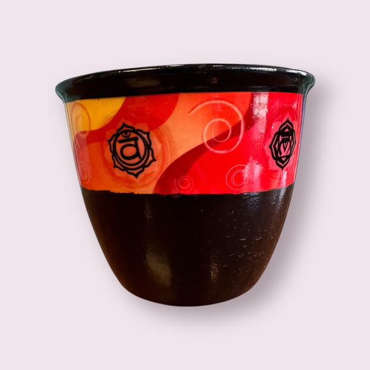 Chakras Ceramic Smudge Pot