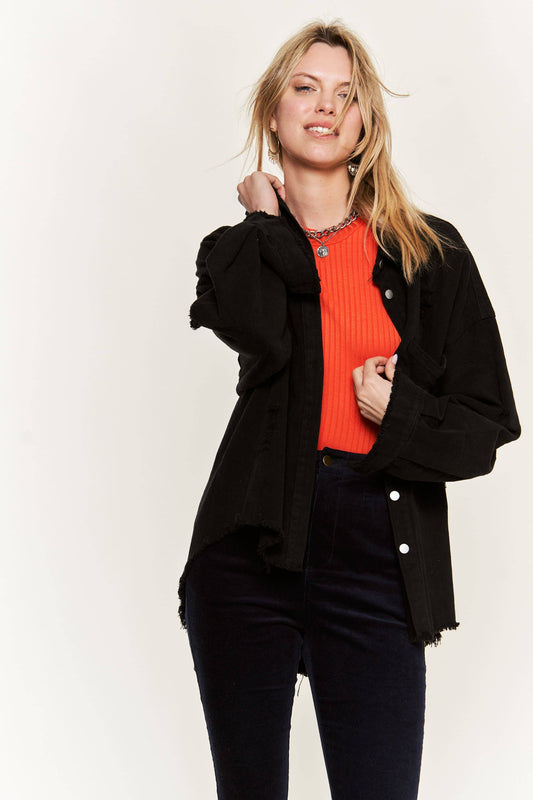 Black Button Down Jacket