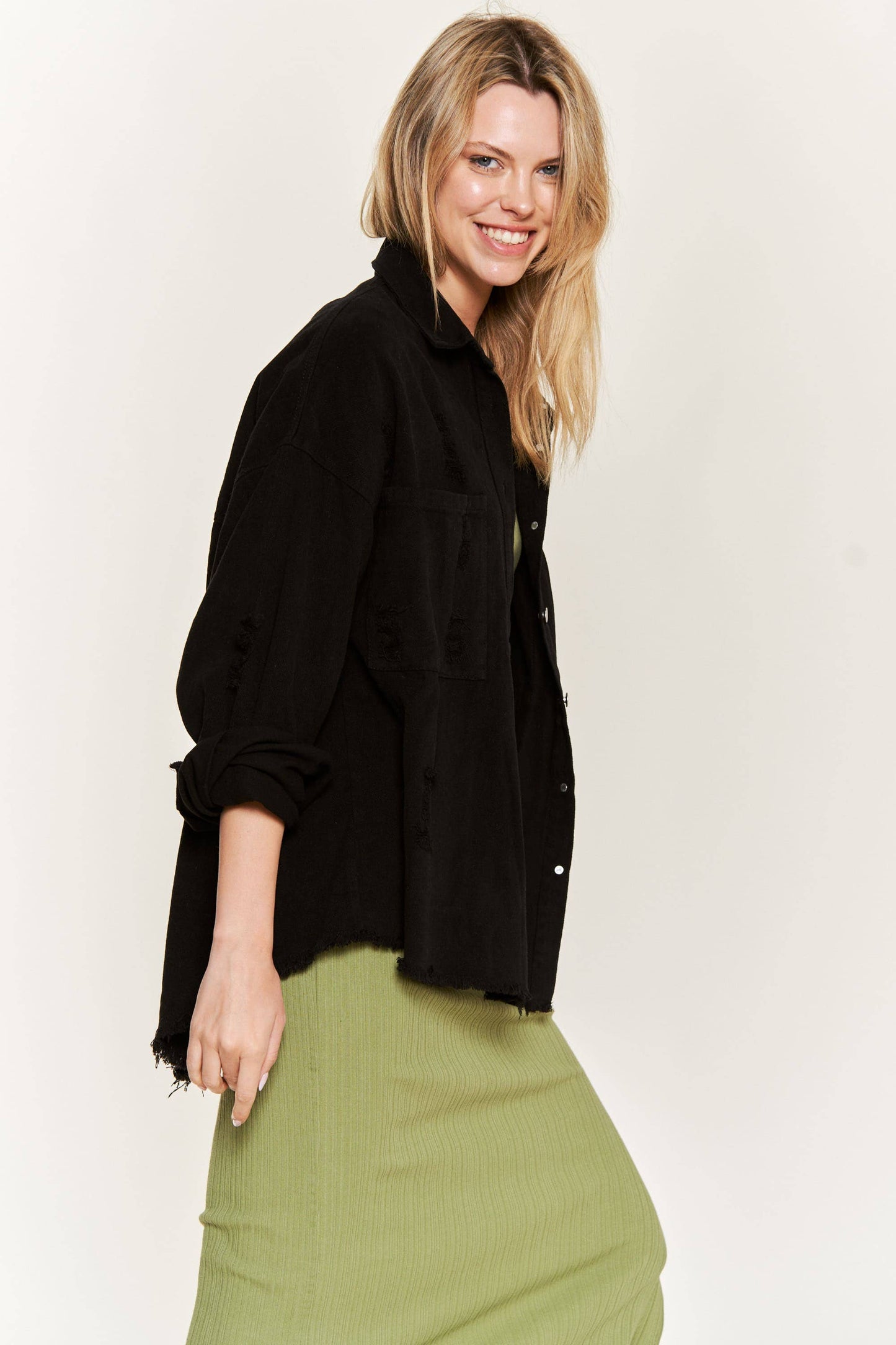 Black Button Down Jacket