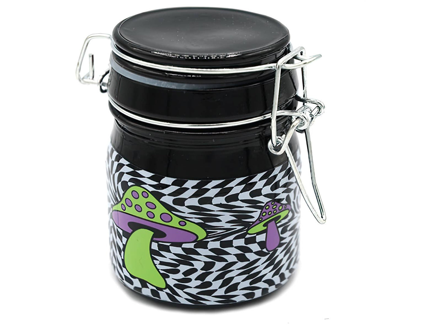 Trippy Mushroom Medium Stash Jar