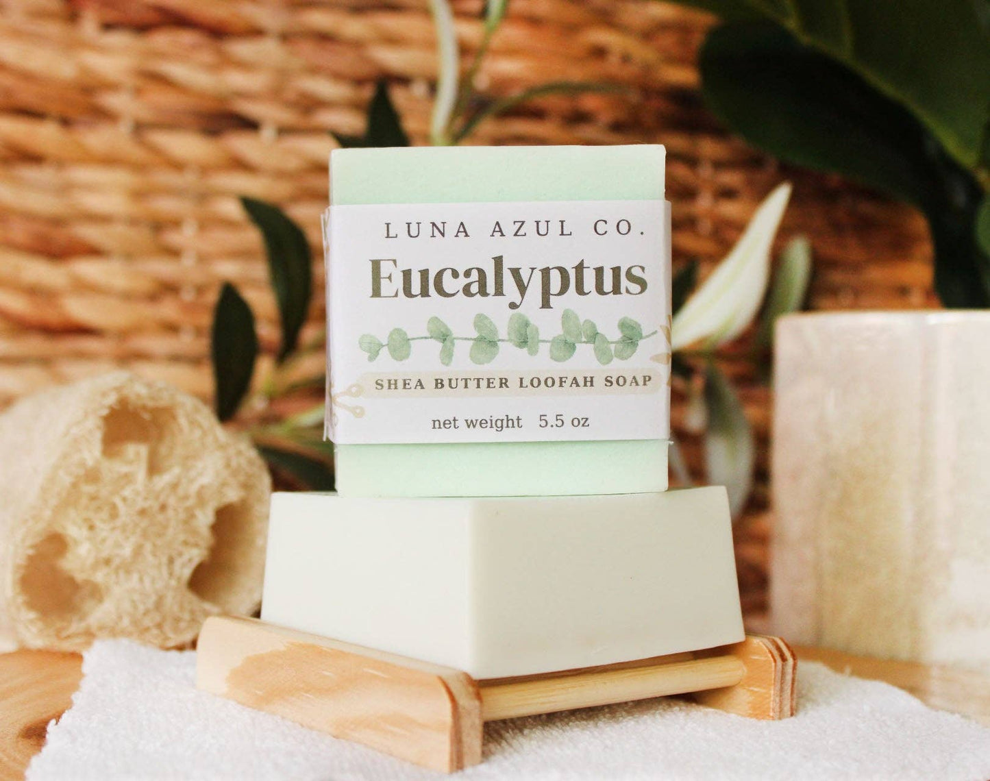 Eucalyptus Loofah Soap with Shea Butter - 5.5oz