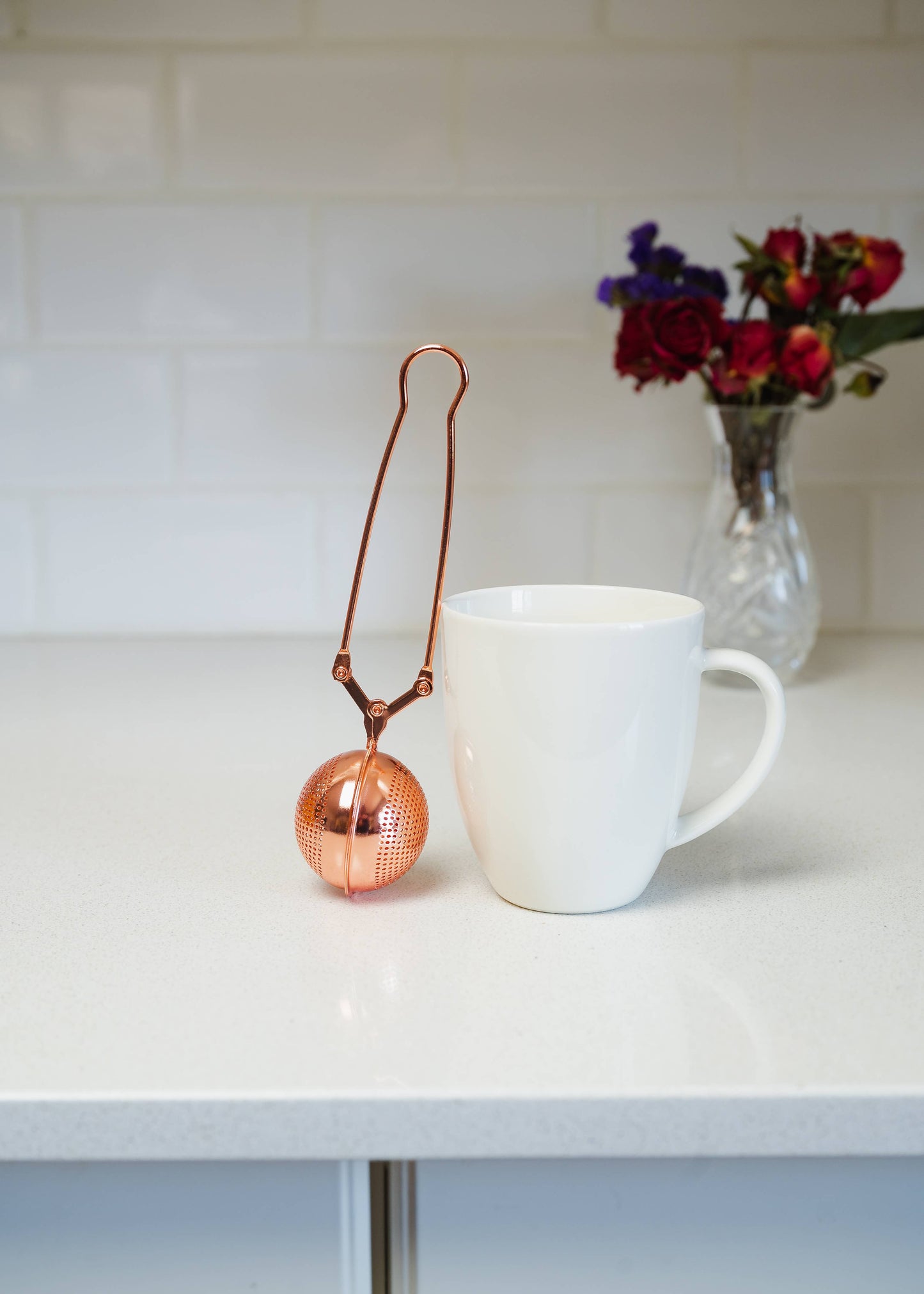 Stainless Steel Tea Strainer | Infuser: Rose Gold
