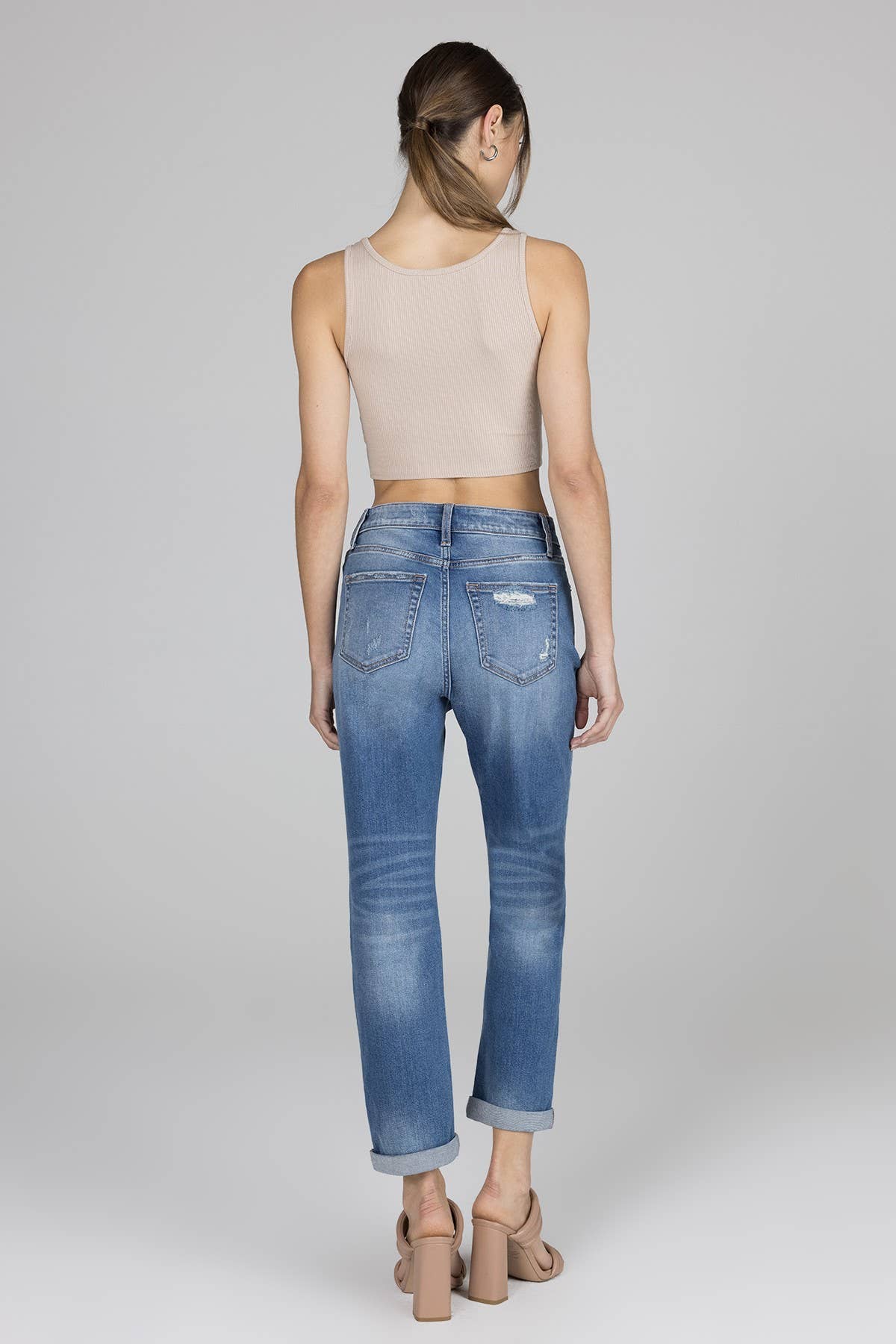 High Rise Boyfriend Jeans
