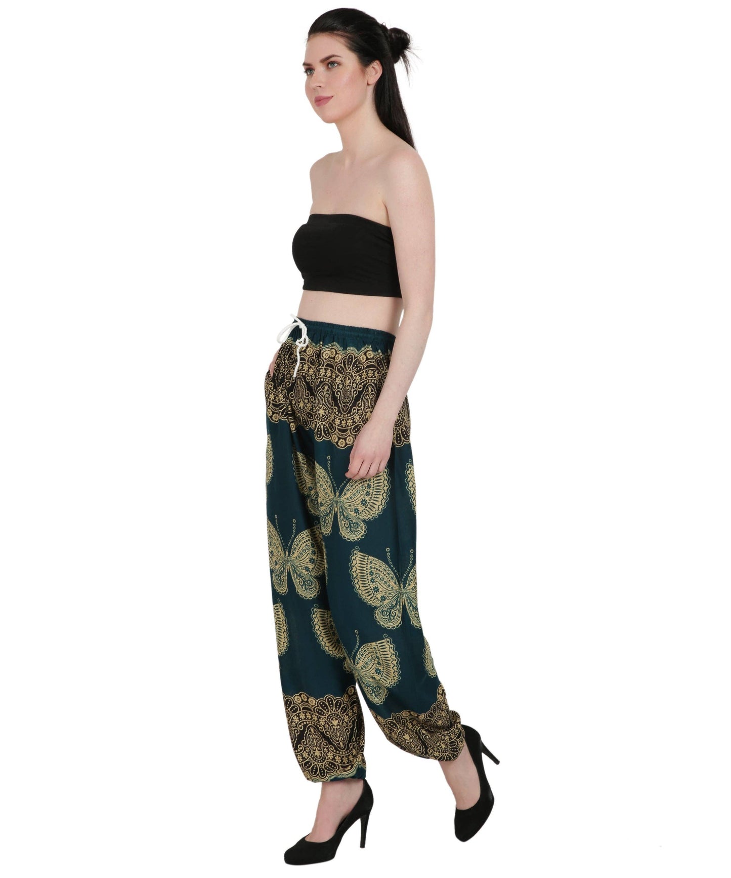 Butterfly Print Resort Pants