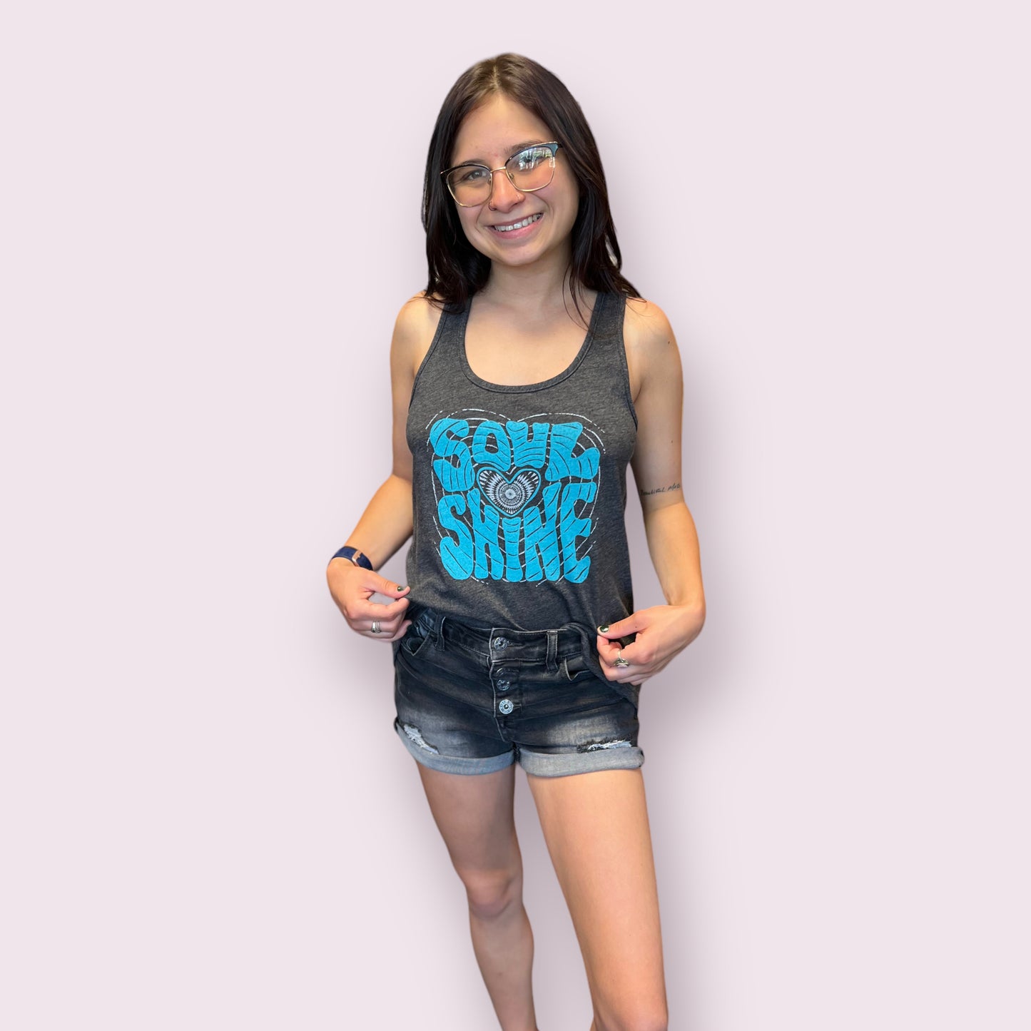 Soul Shine Recycled Racerback Tank