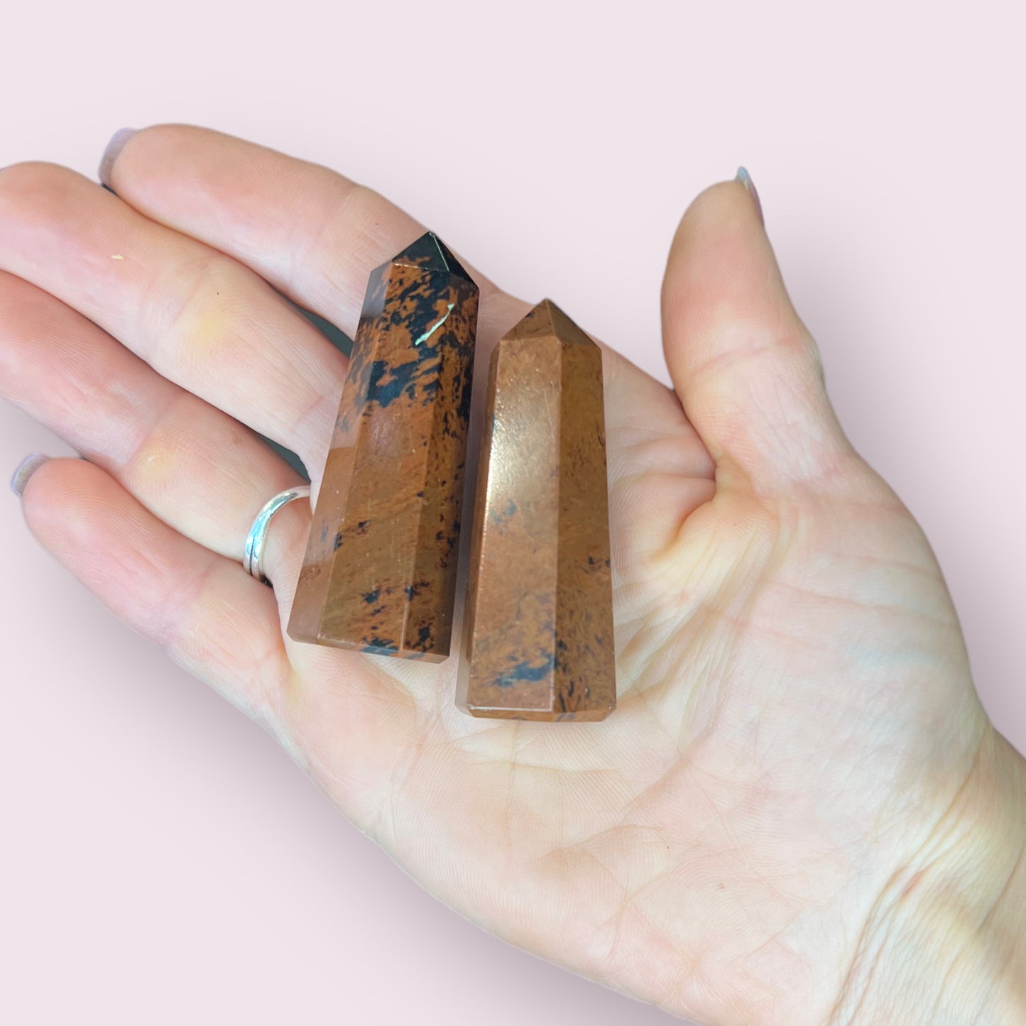 Mahogany Obsidian Tapered Obelisk Standing Point