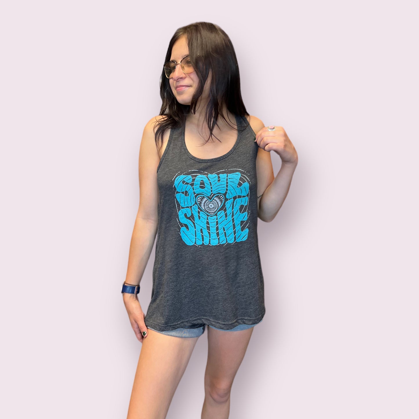 Soul Shine Recycled Racerback Tank