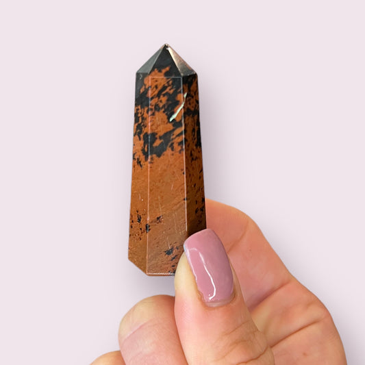 Mahogany Obsidian Tapered Obelisk Standing Point