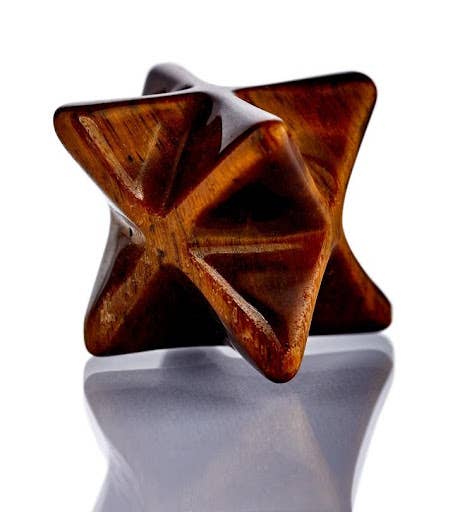 Mini Tiger's Eye Merkaba