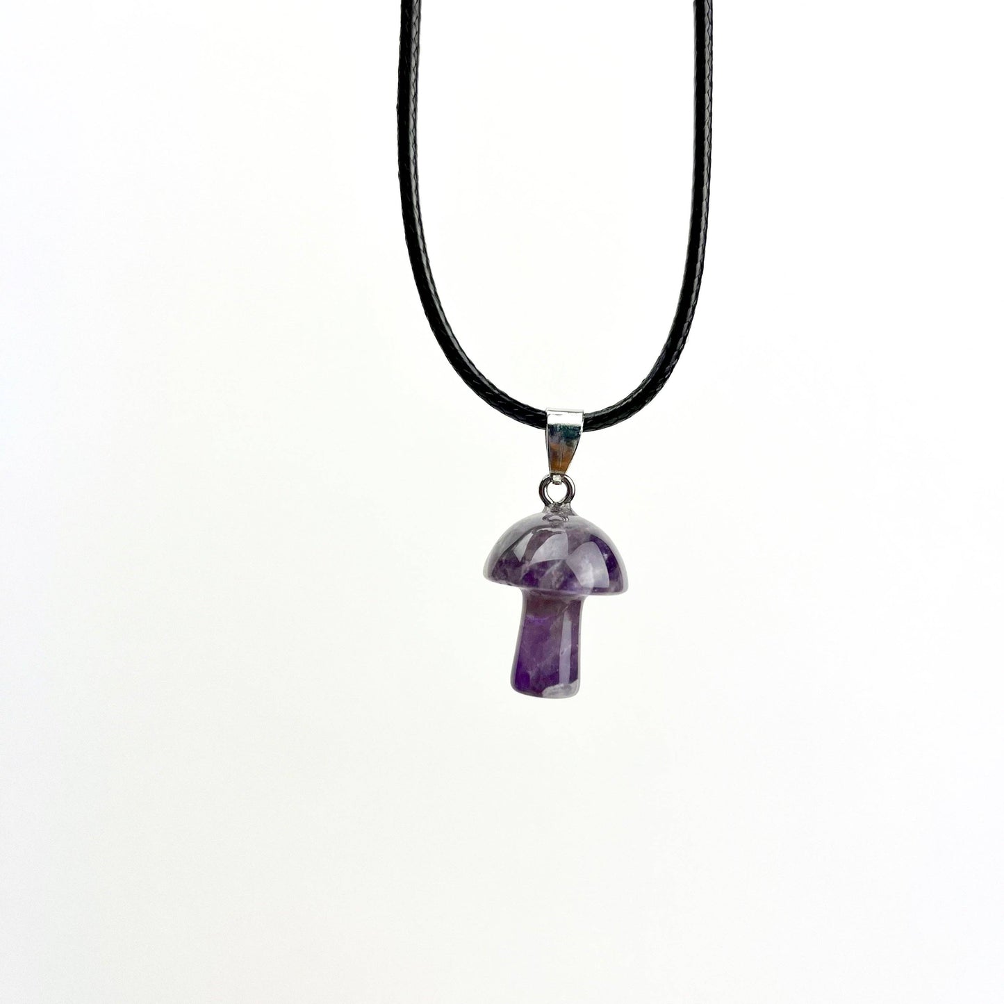 Amethyst Mini Mushroom Pendant