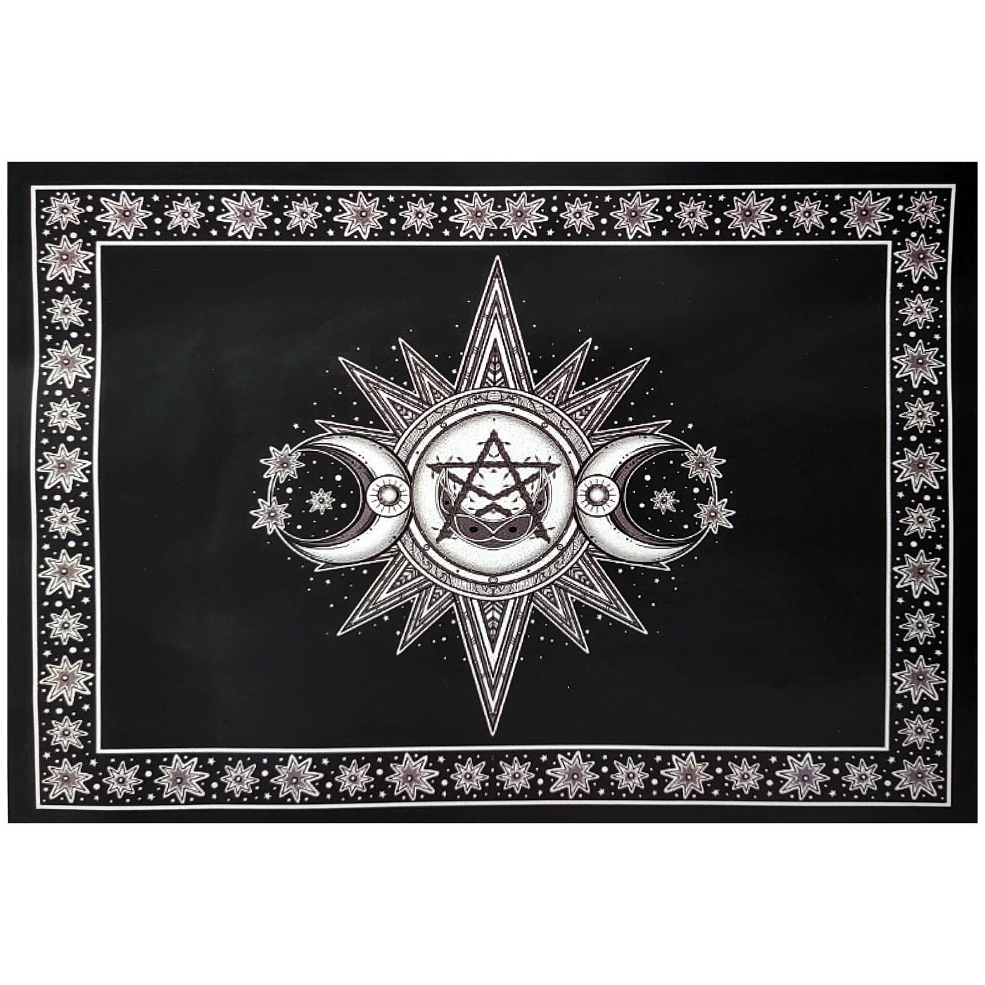 Crescent Moon Stars Tapestry