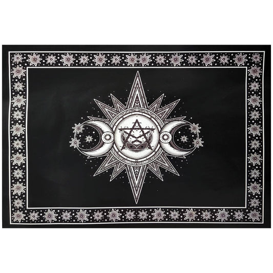 Crescent Moon Stars Tapestry