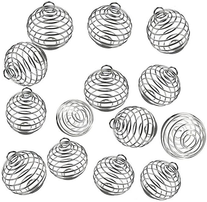 Spiral Crystal Cage Pendants ( small)