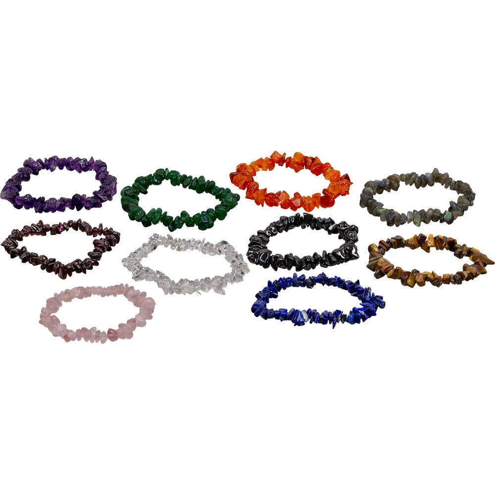 Elastic Chips Bracelets Assorted