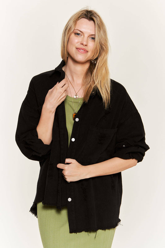 Black Button Down Jacket