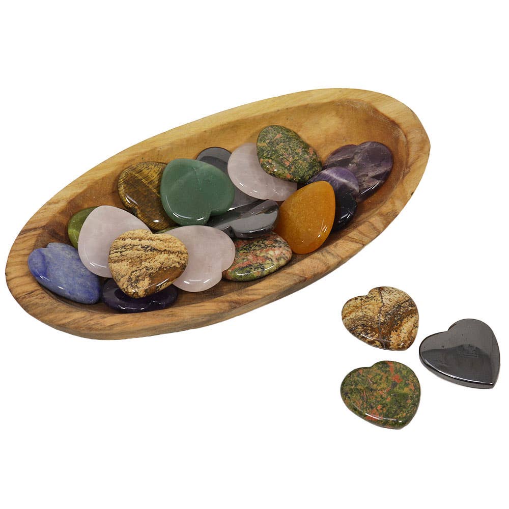 Assorted Mini Heart Stones Assorted | Gemstone Heart