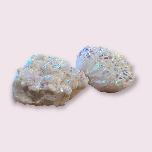 Angel Aura Quartz Clusters