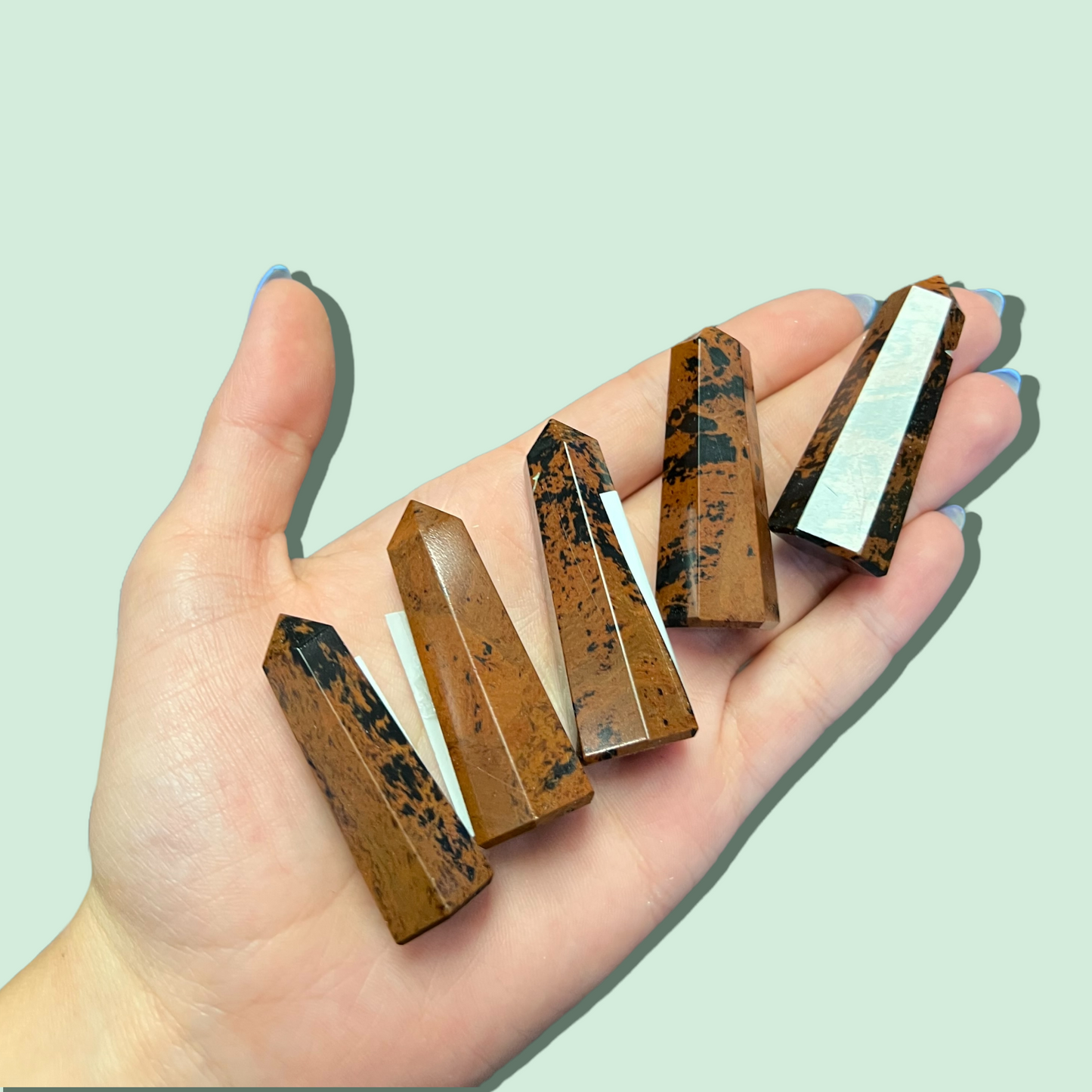 Mahogany Obsidian Tapered Obelisk Standing Point