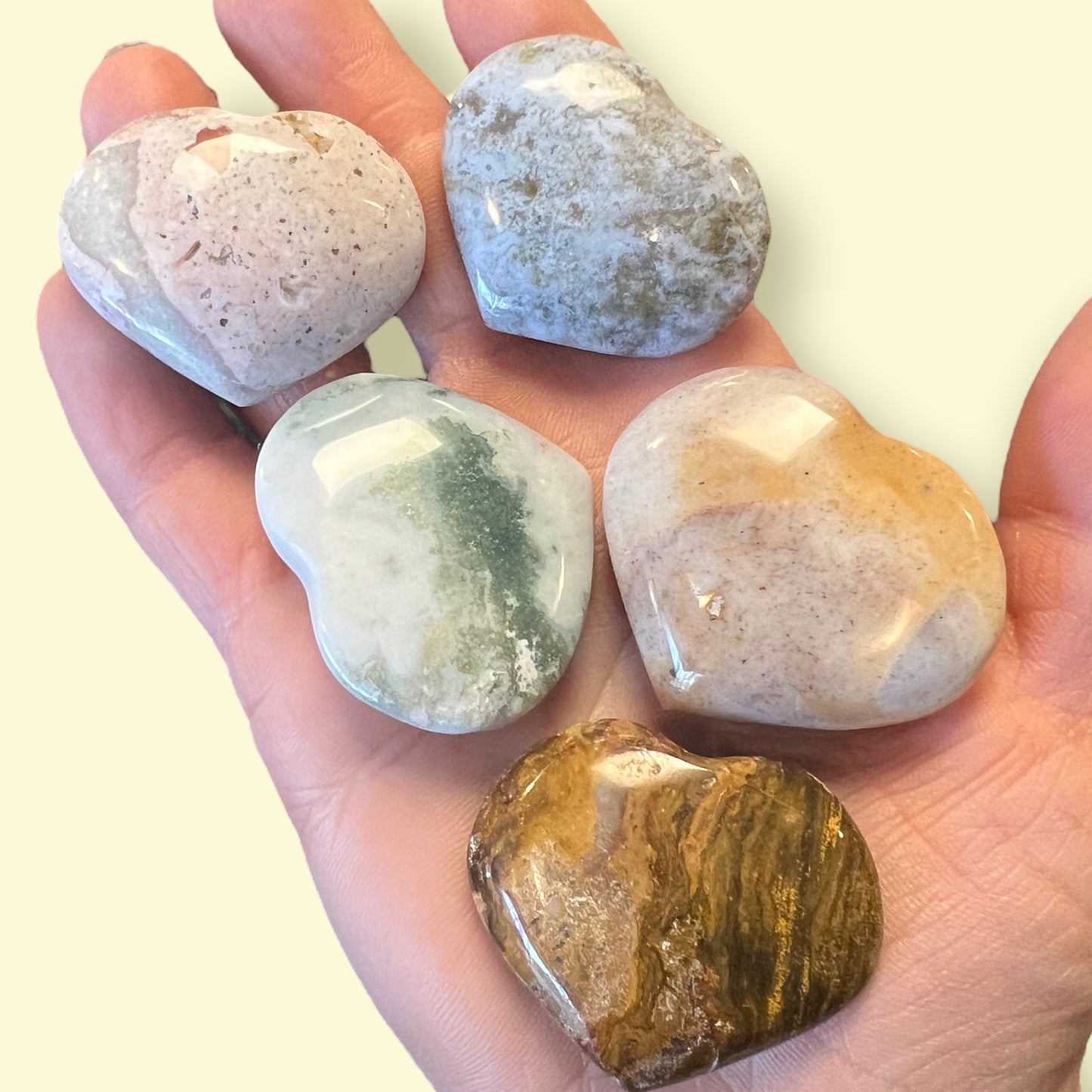 Ocean Jasper Crystal Heart