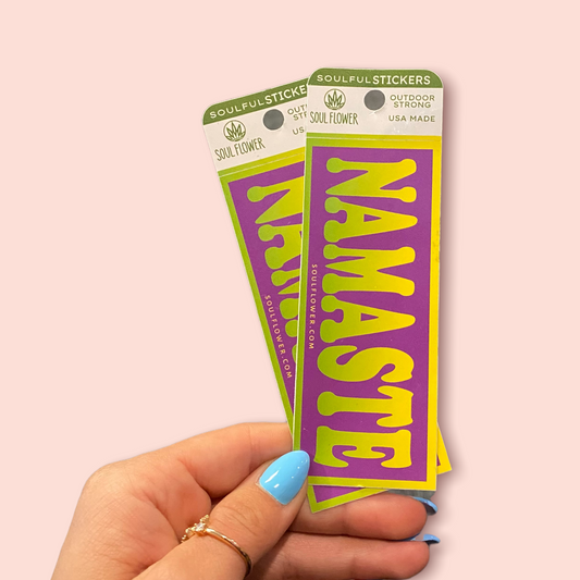 Namaste Mini Message Sticker