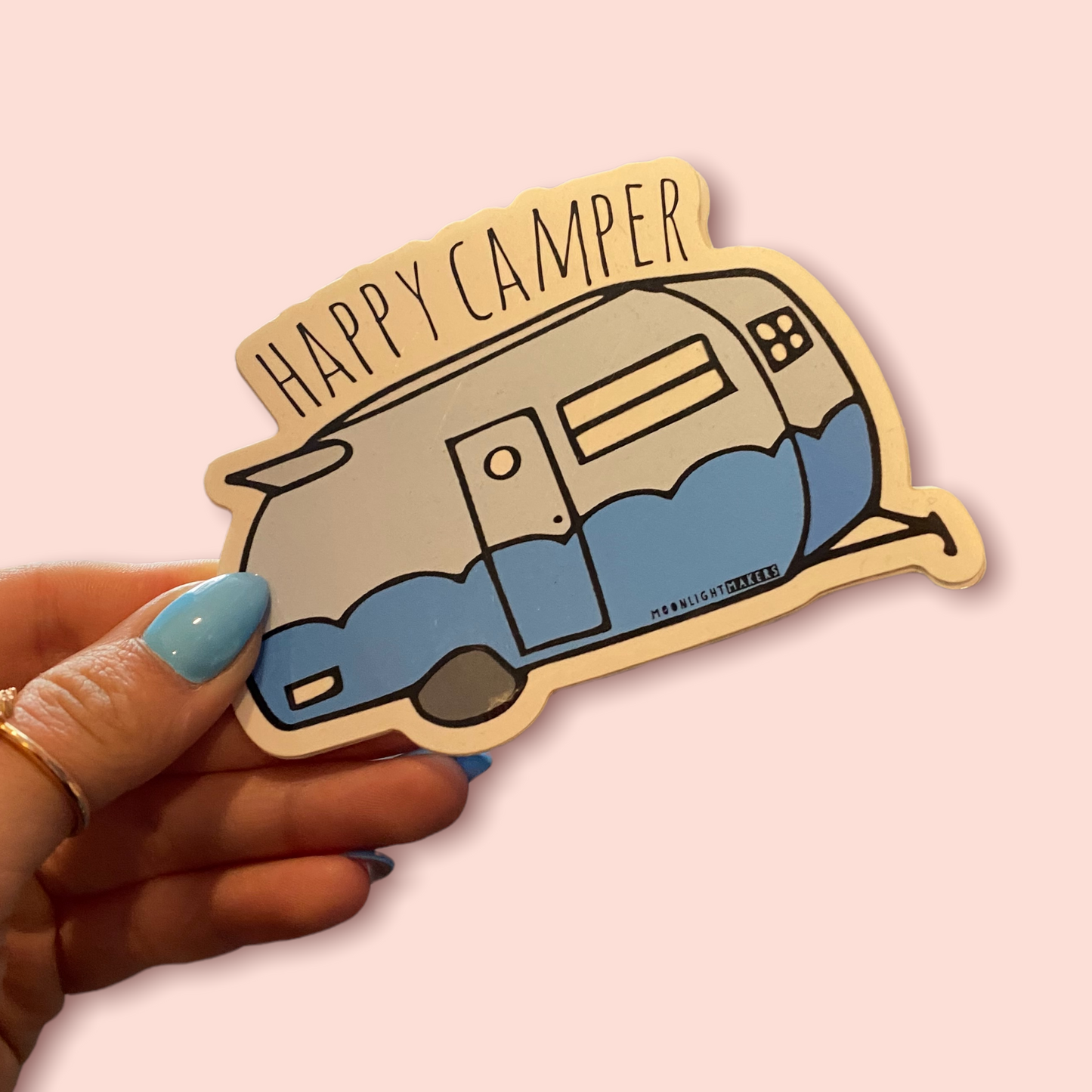 Happy Camper - Die Cut Stickers