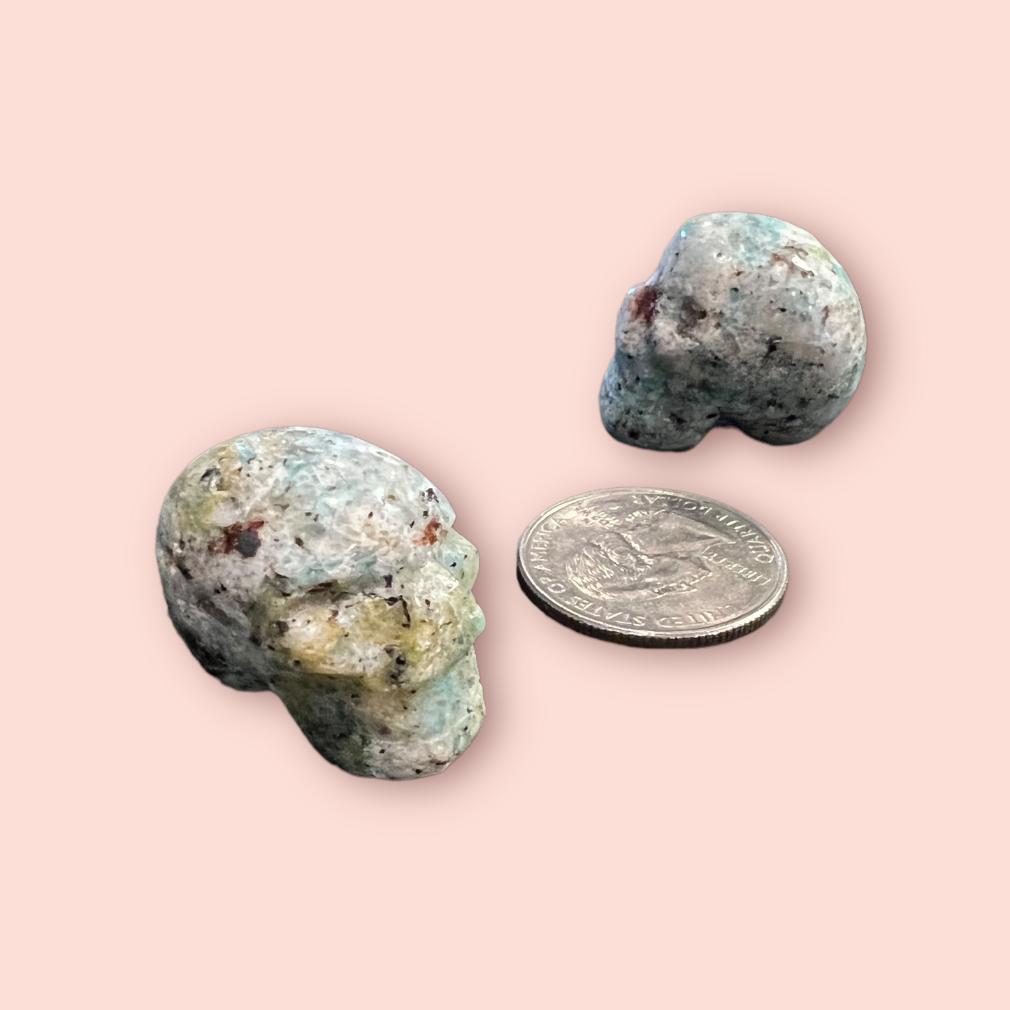 Amazonite Mini Skulls 25-30mm