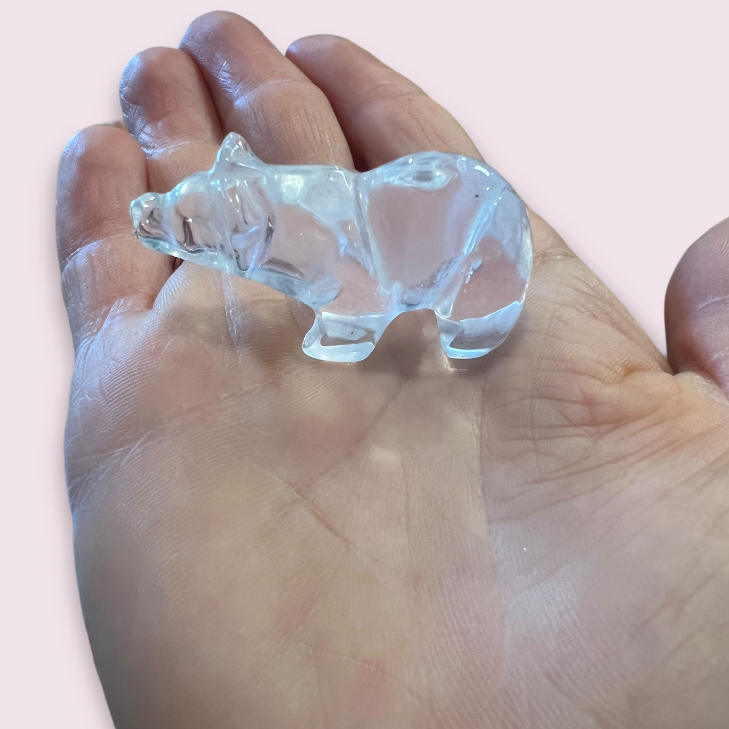 Clear Quartz Bear 35-40mm