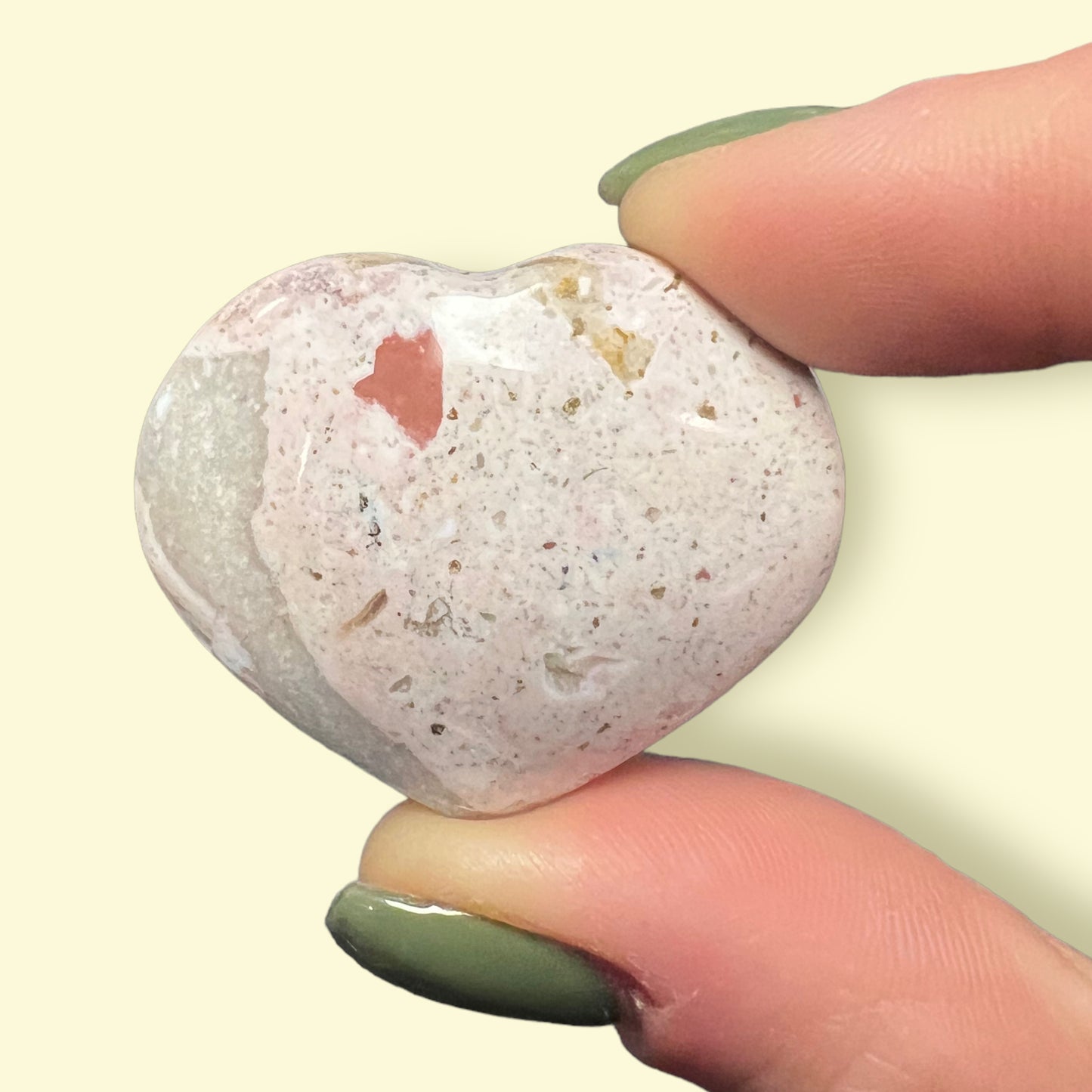 Ocean Jasper Crystal Heart