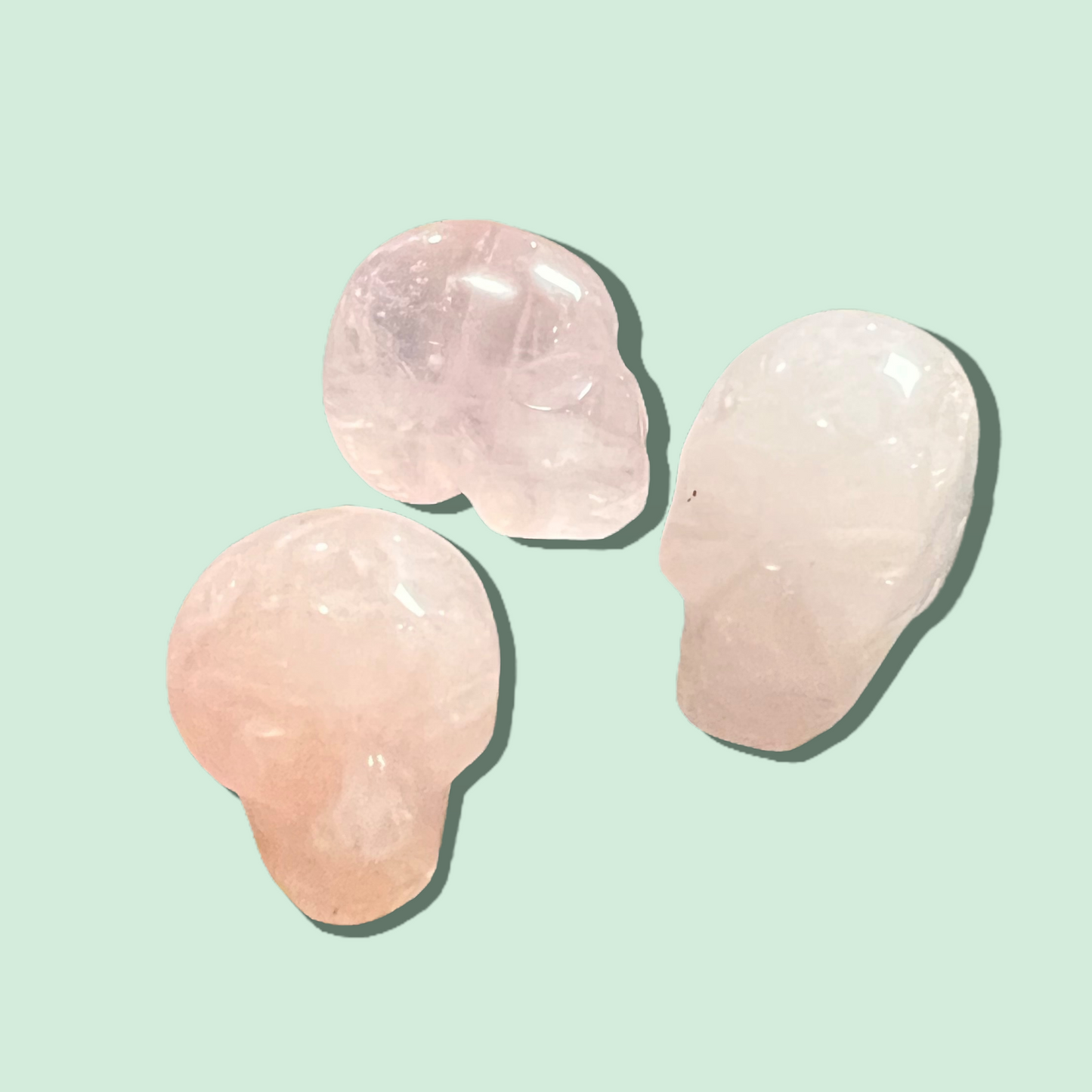 Rose Quartz Mini Skull 25-30mm