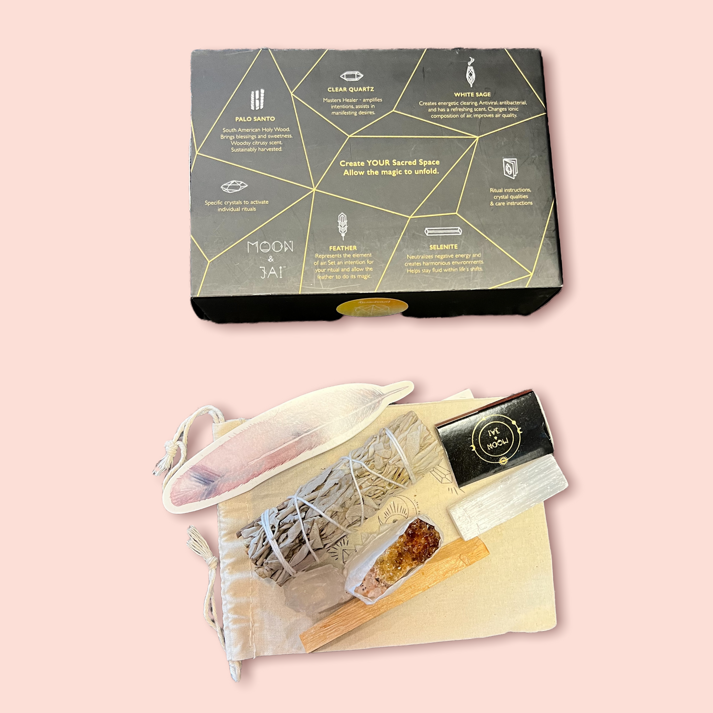 Prosperity Ritual Kit with Citrine crystal
