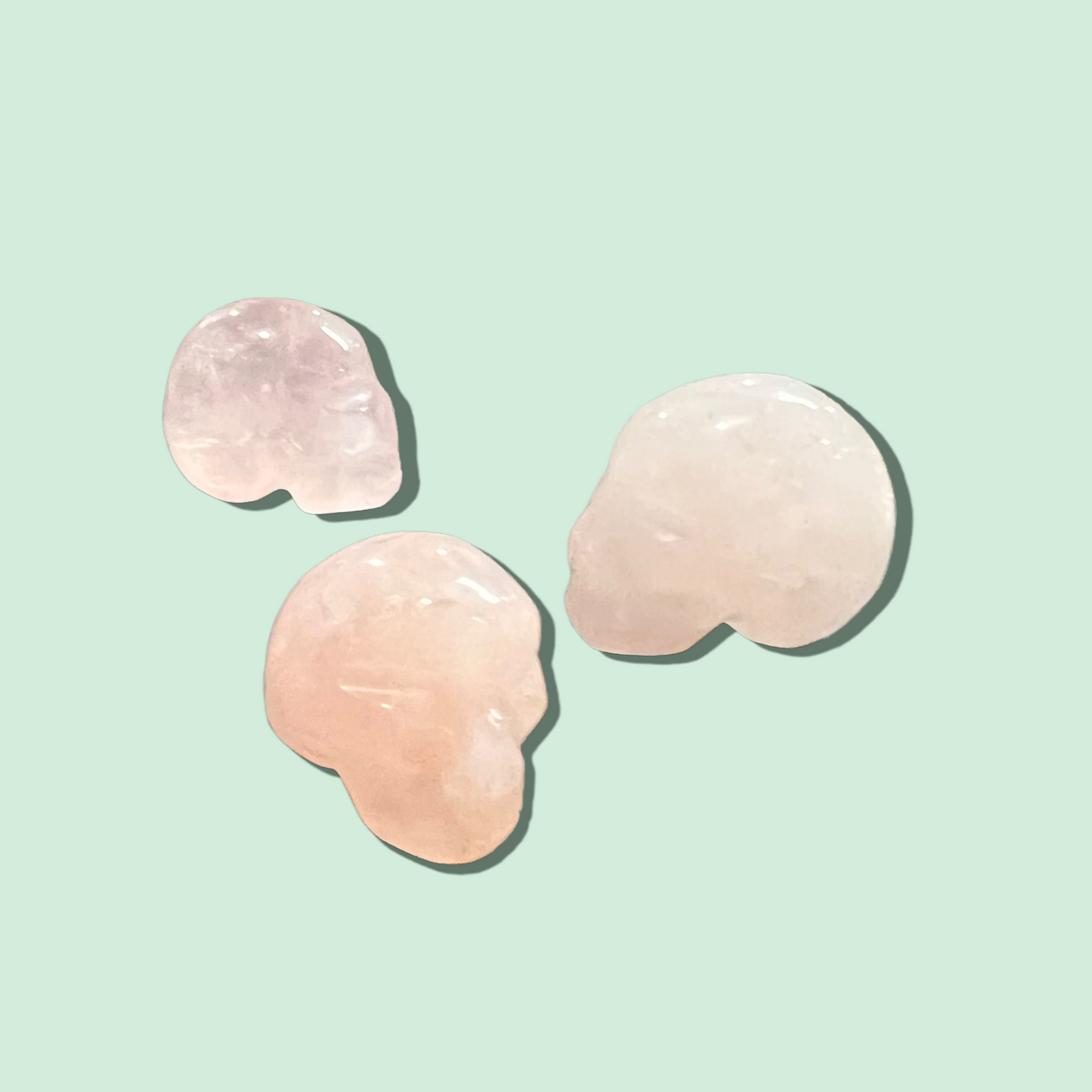 Rose Quartz Mini Skull 25-30mm