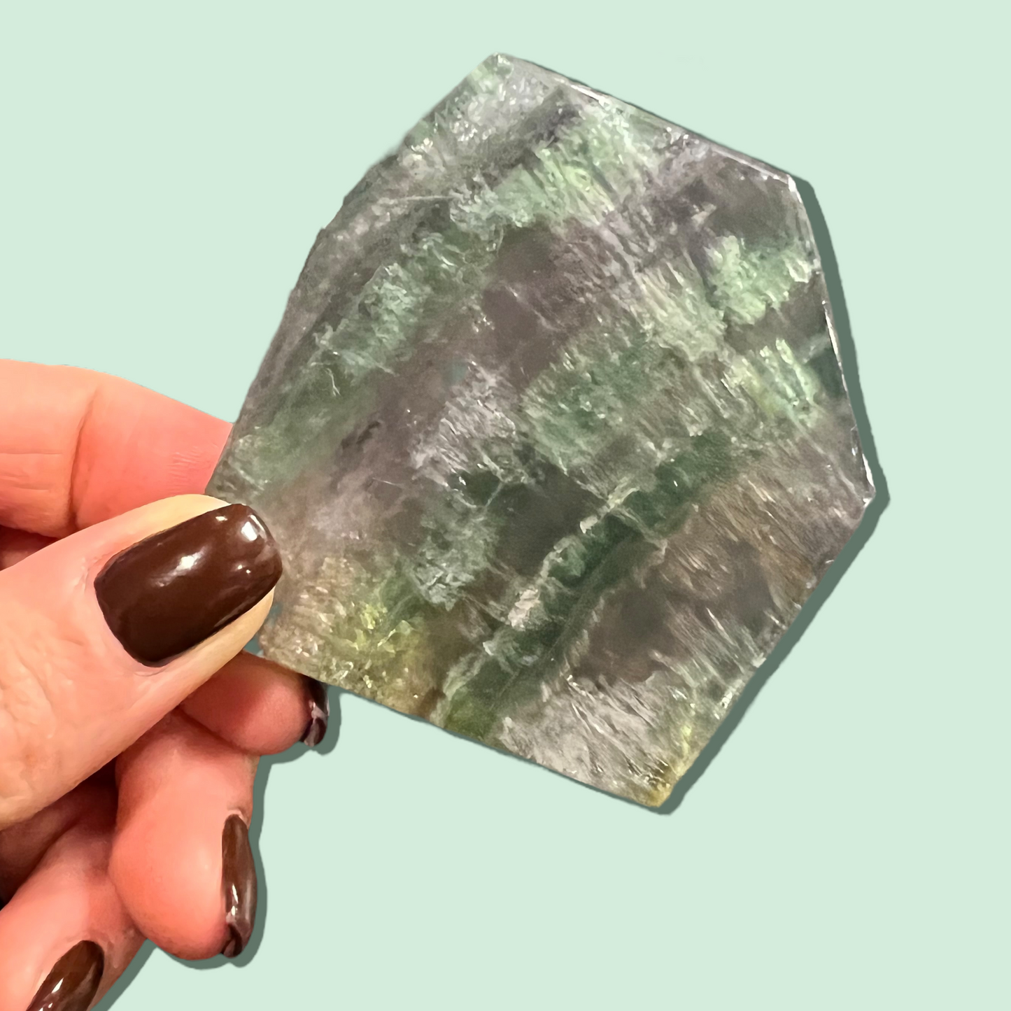 Fluorite Polished Slice Freeform 50-70 mm