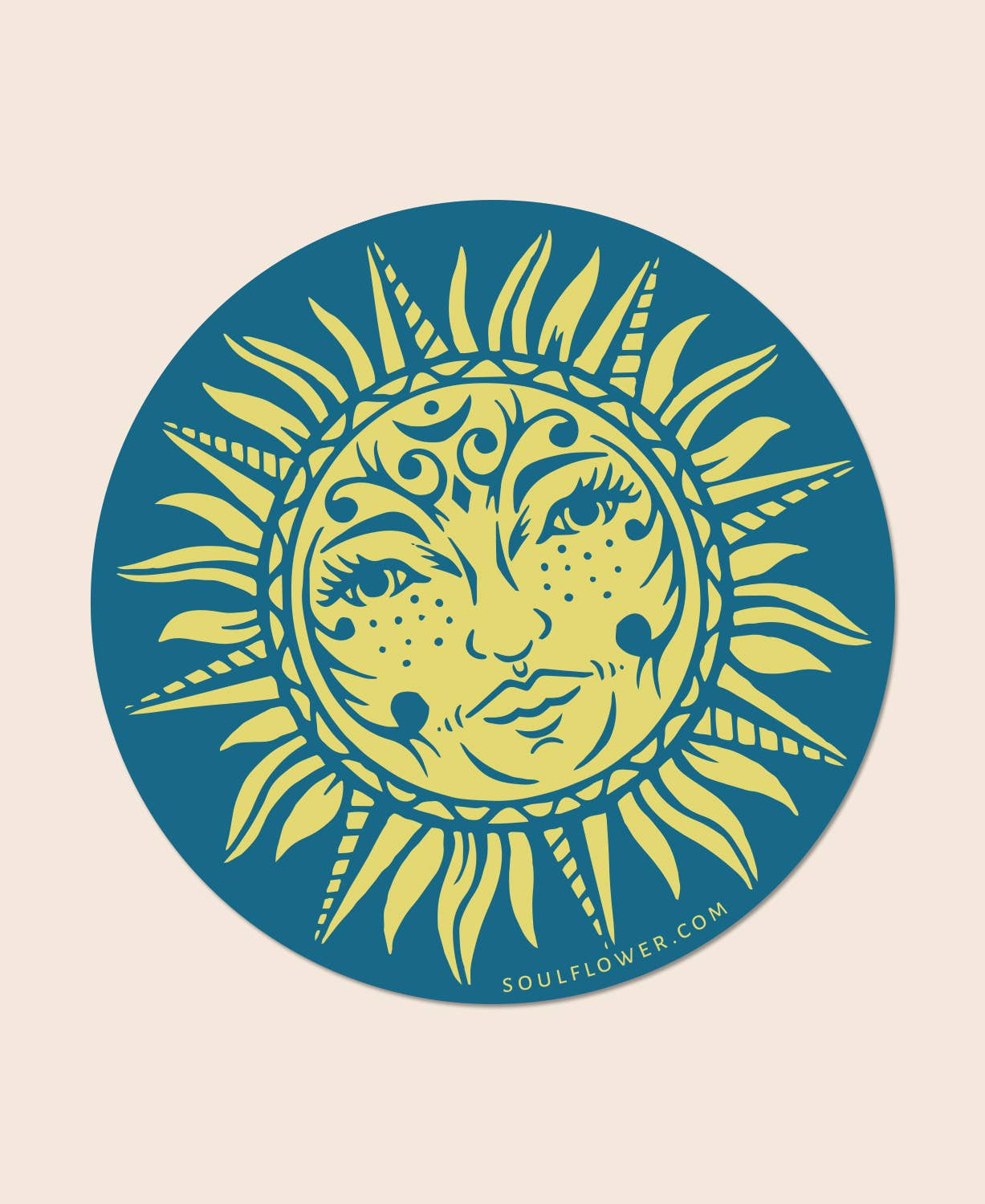 Celestial Sun Art Sticker