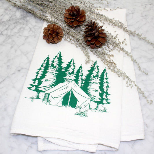 Counter Couture - Camping Flour Sack Kitchen Towel