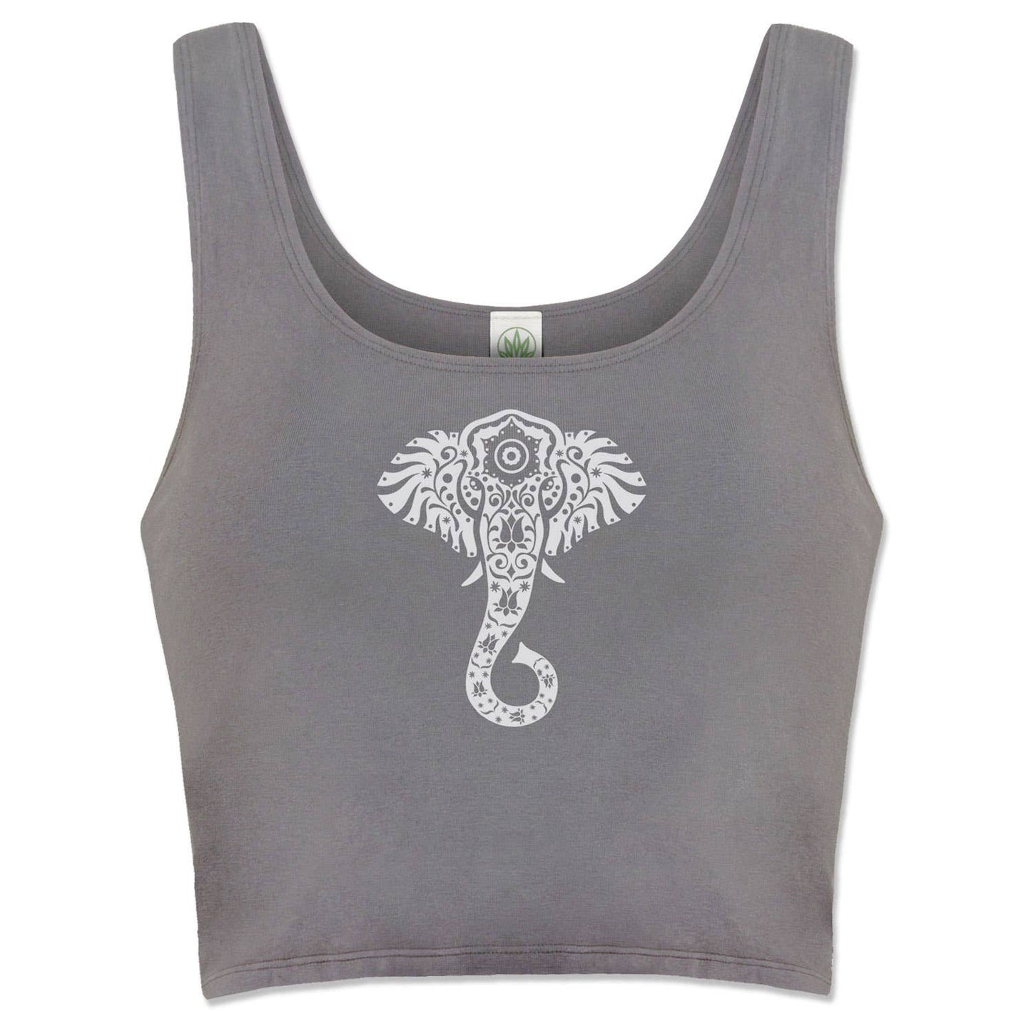 Elephant Vibes Organic Cropped Tank Top