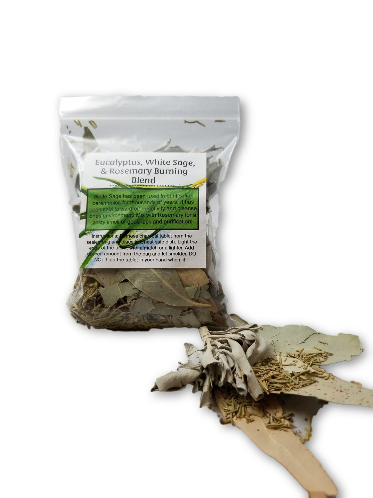 Eucalyptus White Sage and Rosemary Herbs Smudging