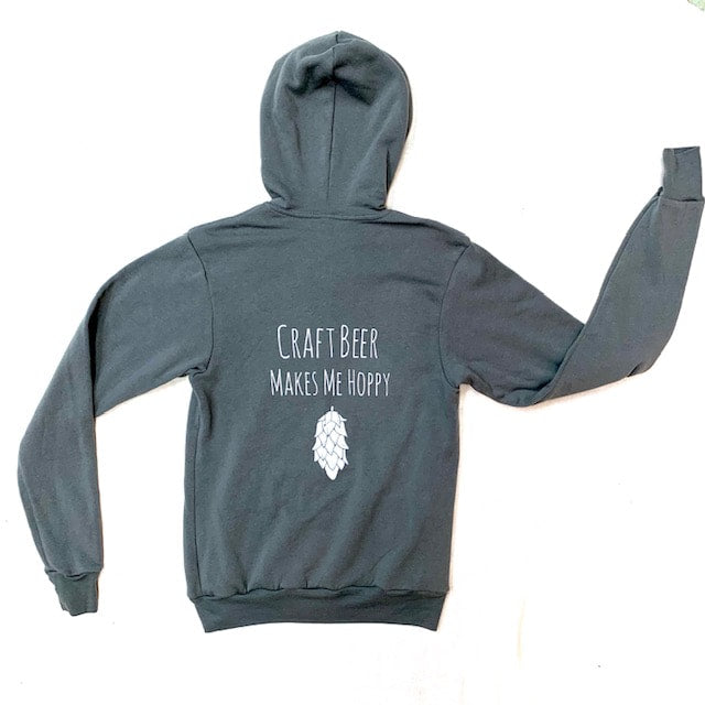 Craft Beer Makes Me Hoppy - Full Zip Hoodie