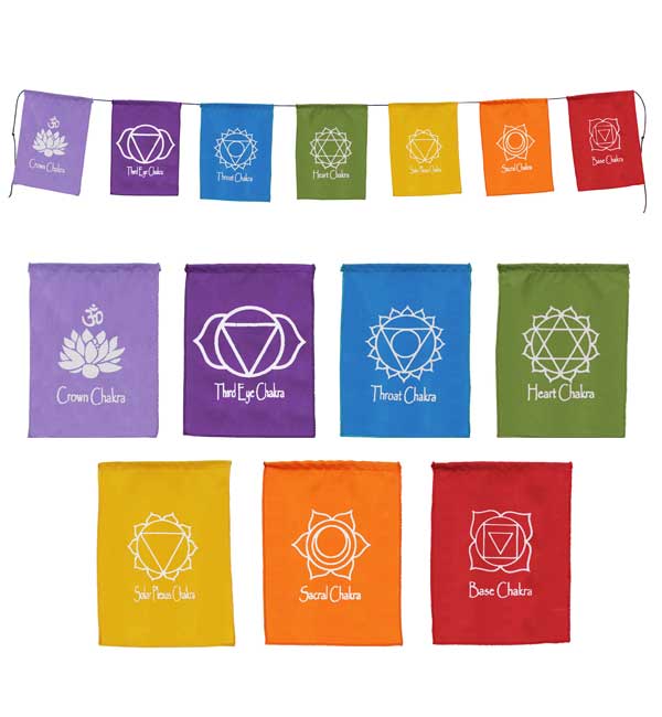 Rainbow Chakra Flags | Chakra Flags | Rainbow Flags