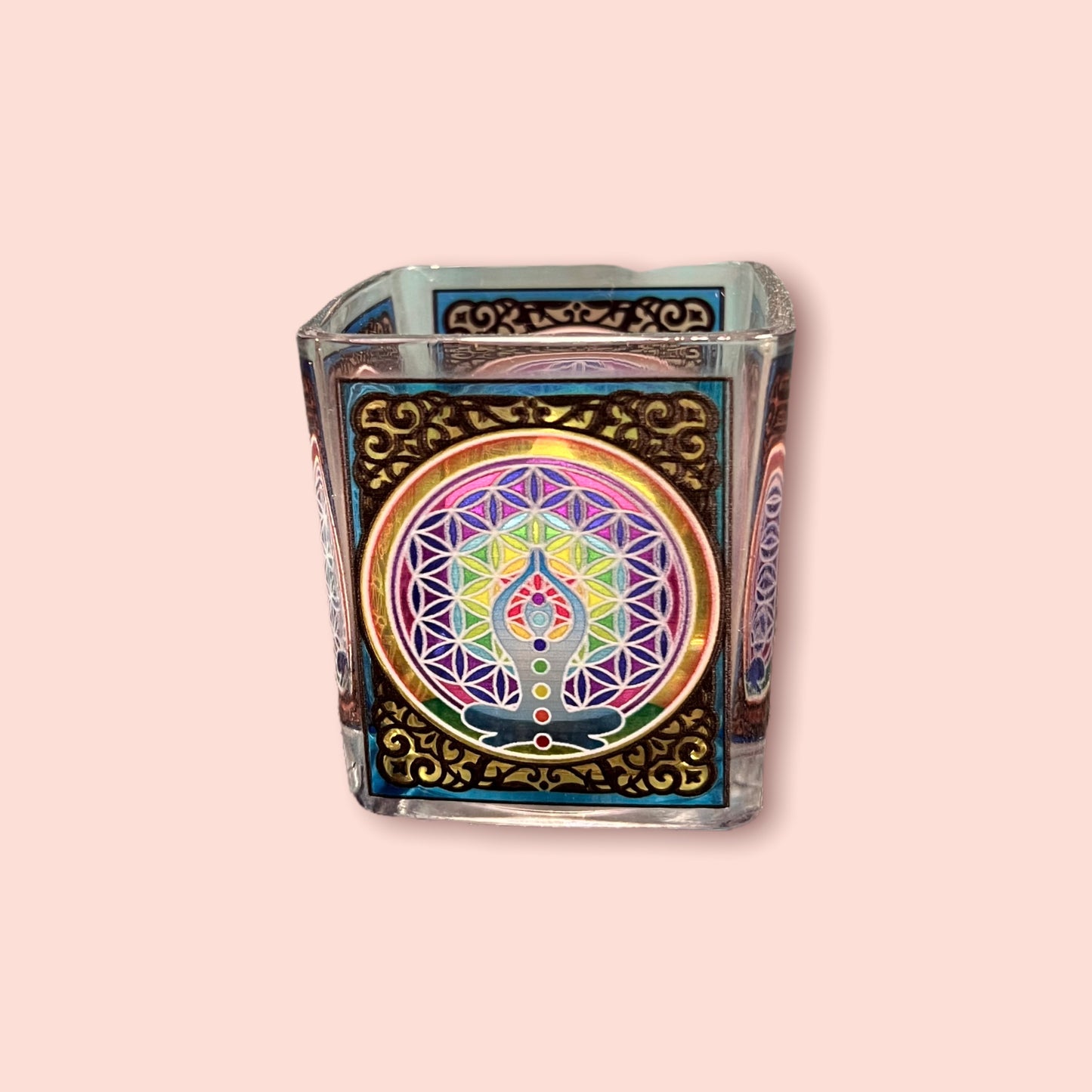 Chakra Square Votive Holder