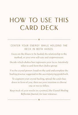 Crystal Healing Card Deck