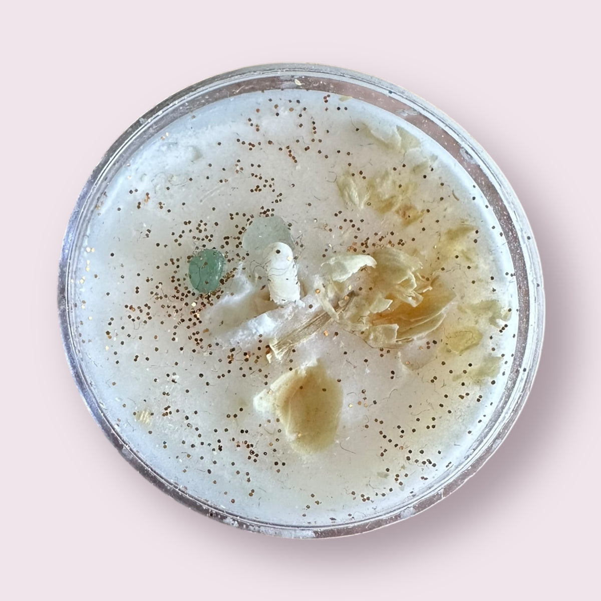 Midnight Jasmine: Soy Candles with Herbs and Crystals
