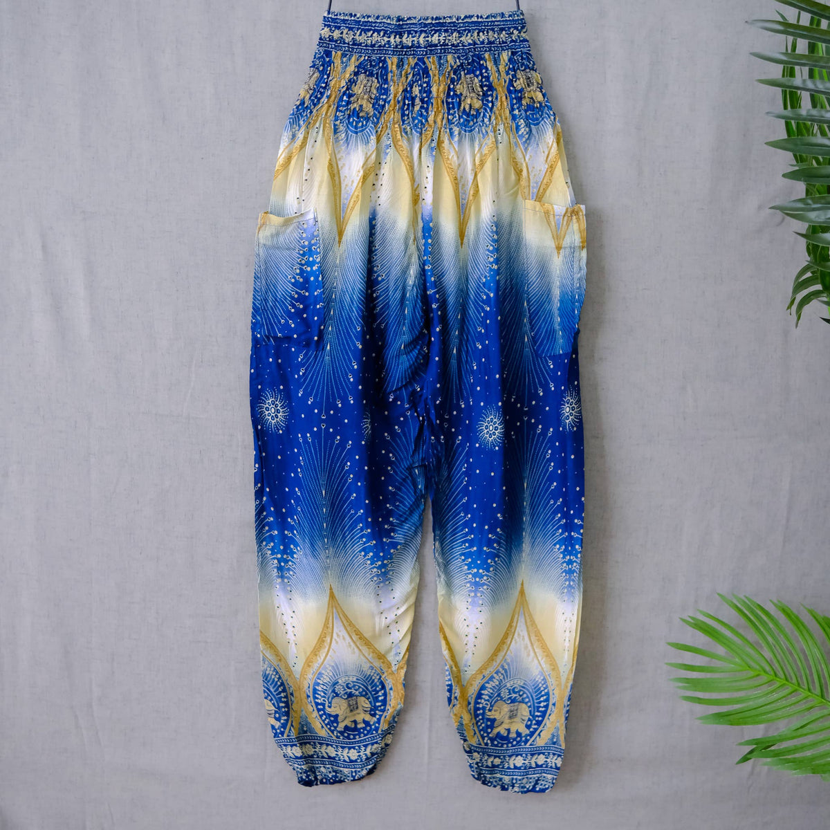 Hippie Boho Harem Pants with Side Pockets