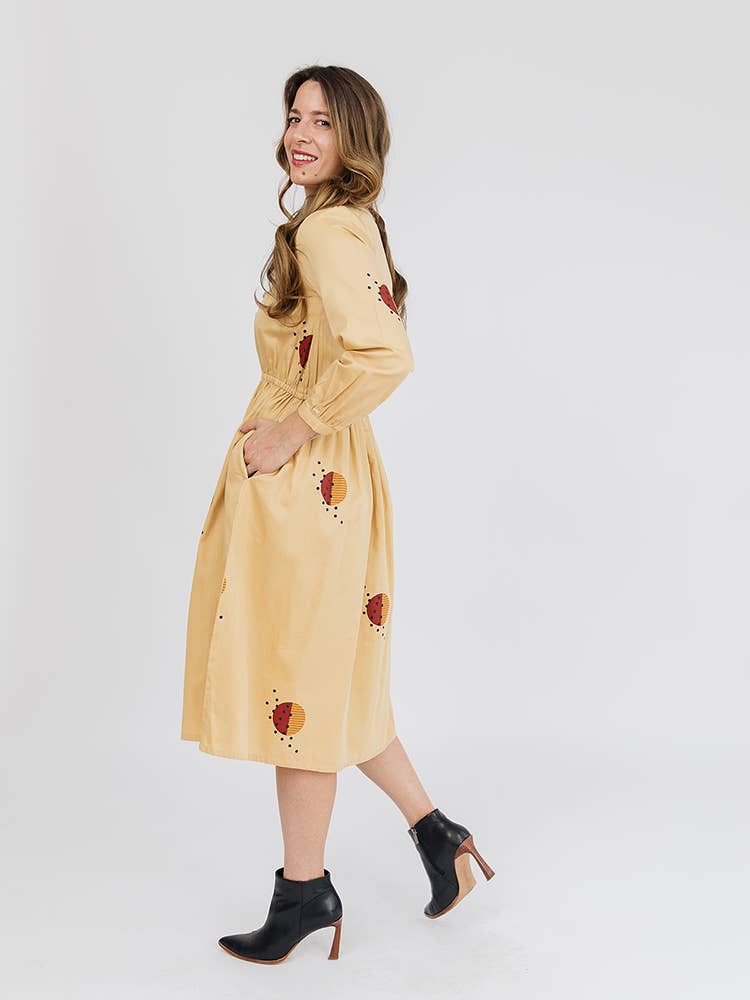 Mia Dress Honeycomb