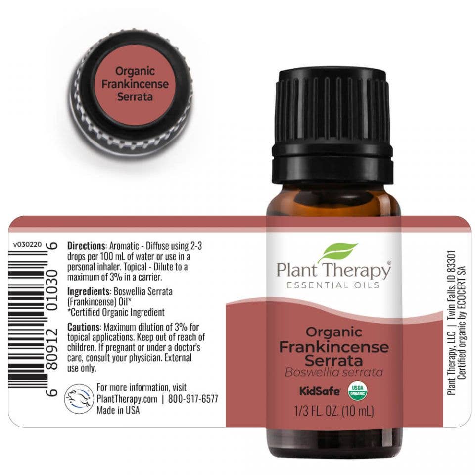 Organic Frankincense Serrata Essential Oil 10 mL