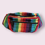 Handwoven Colorful/Pride Unisex Hemp/Cotton  Fanny Packs