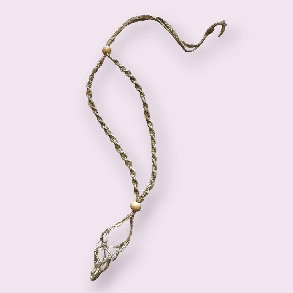 Hemp Hippie Necklace for Tumbled Stones - Empty Asst'd